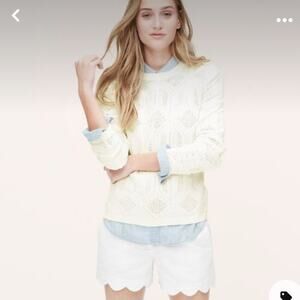 Loft winter white sweater